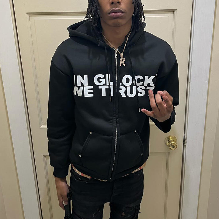 In Glock We Trust Zip Hoodie