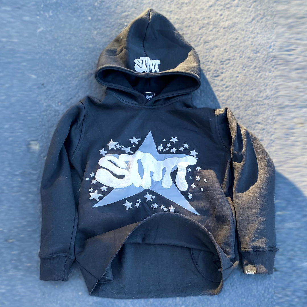 statement street style print hoodie