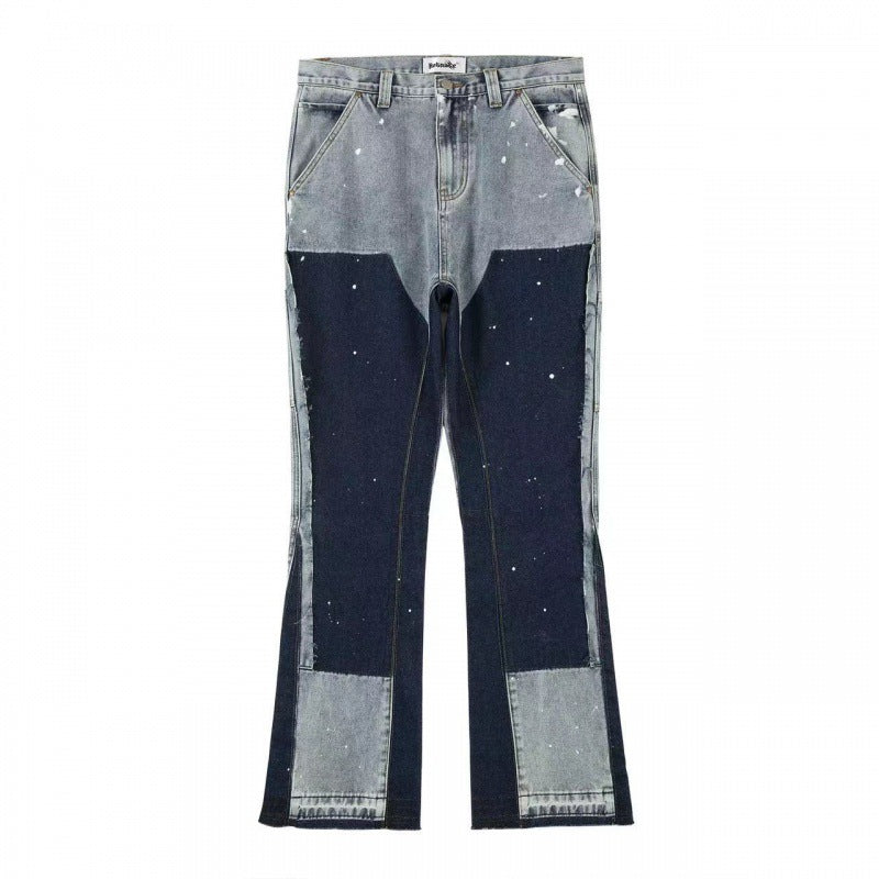 Casual Street Stitching Denim