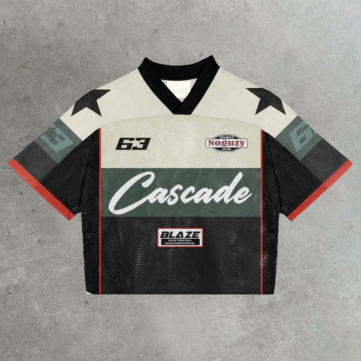 NO.63 Casual Street Retro Mesh Jersey