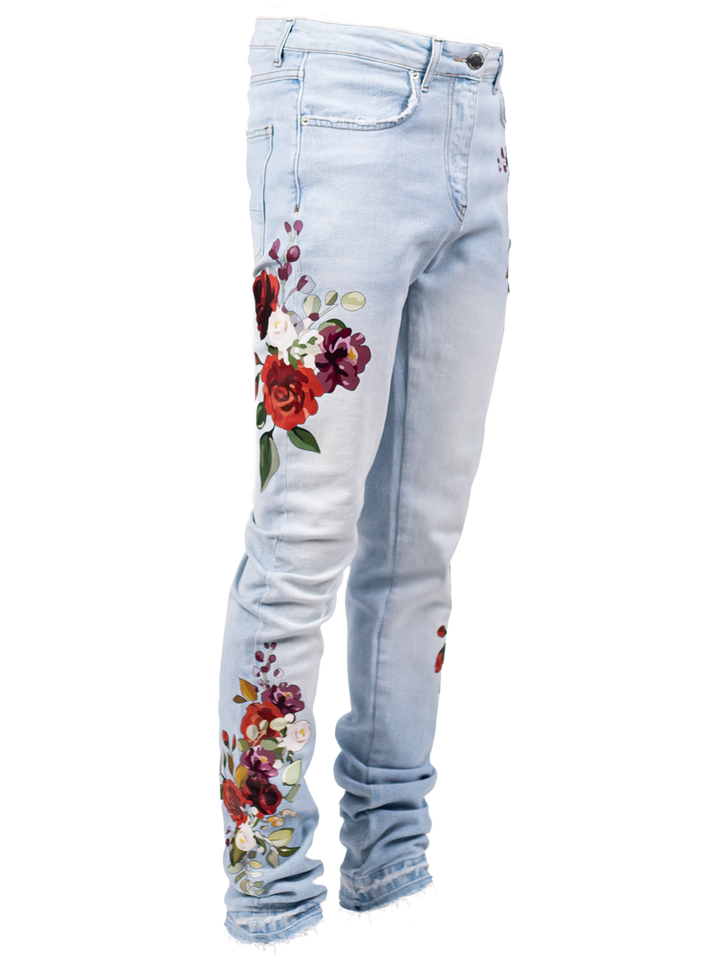 Stylish floral pattern leggings