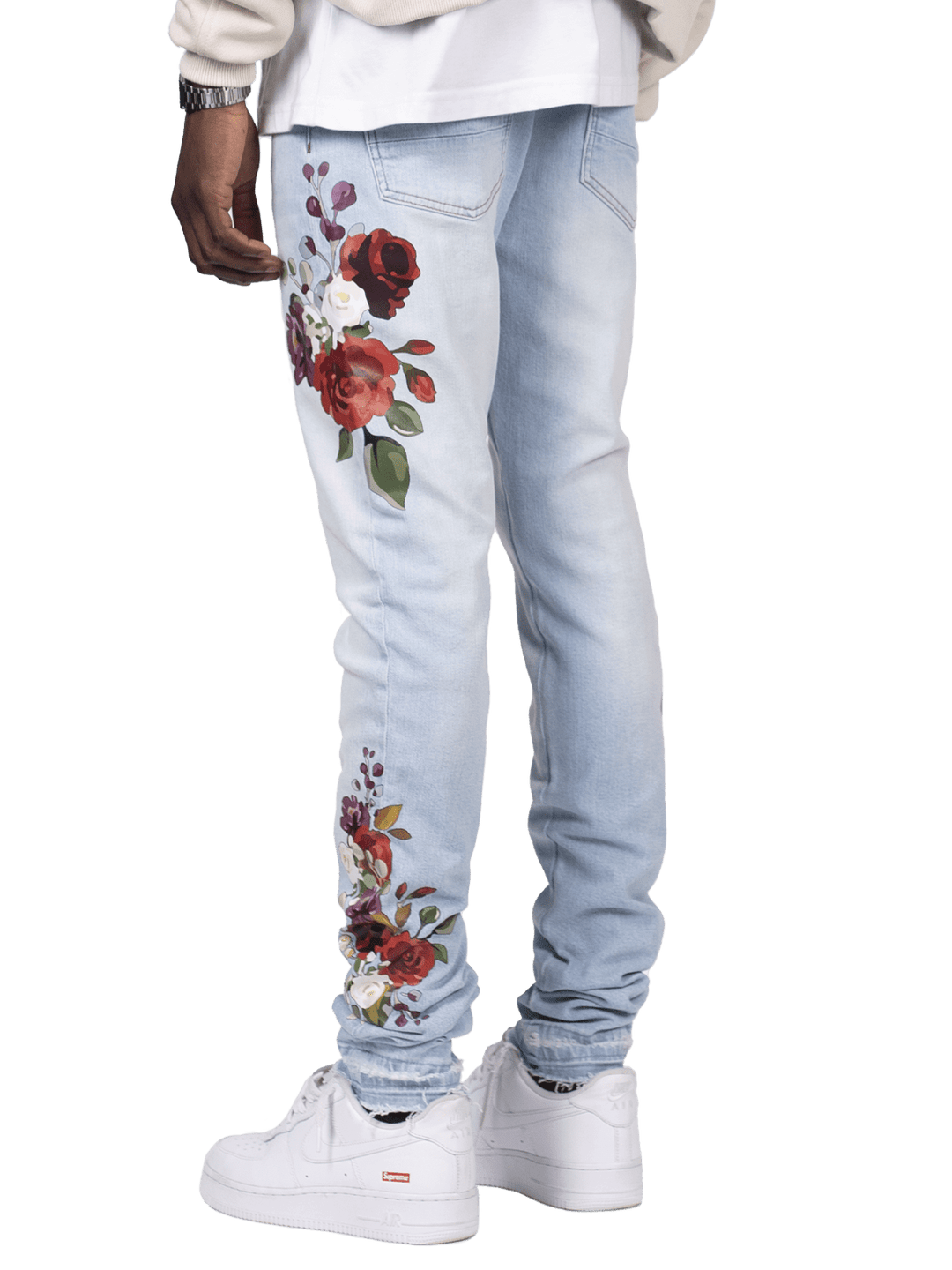 Stylish floral pattern leggings