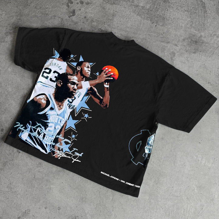 Basketball No.23 Print Short Sleeve T-Shirt