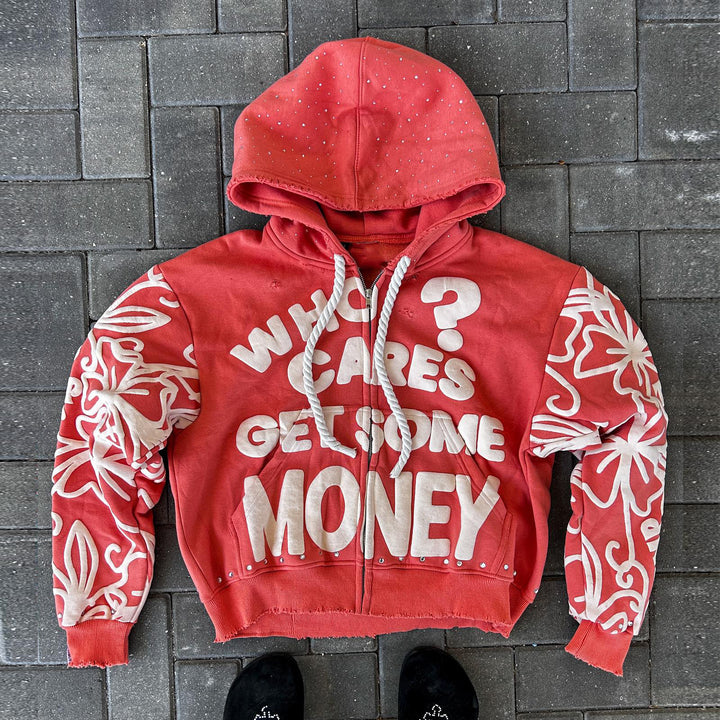 Who Cares Get Some Money Hoodie