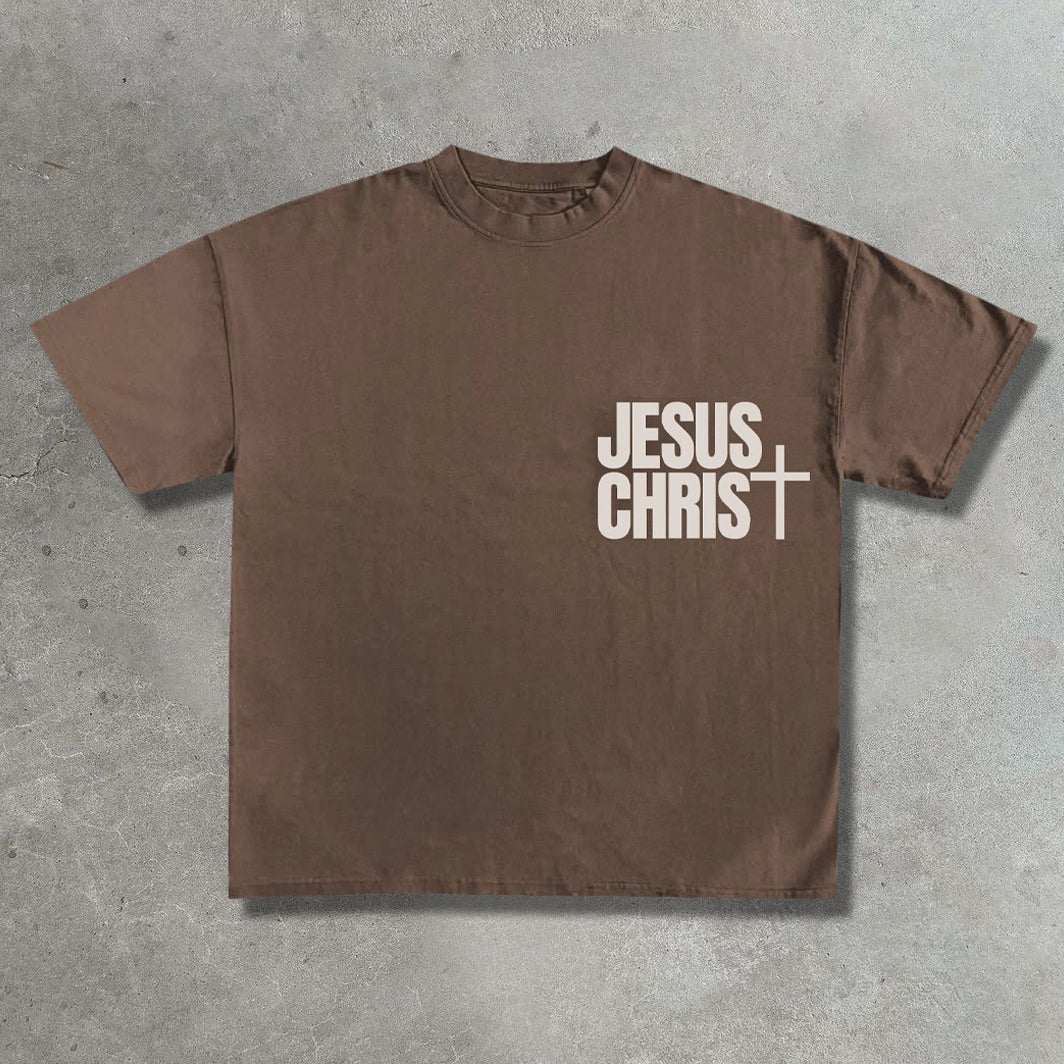 Jesus Chris Casual Street Print T-Shirt