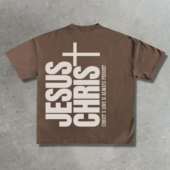 Jesus Chris Casual Street Print T-Shirt