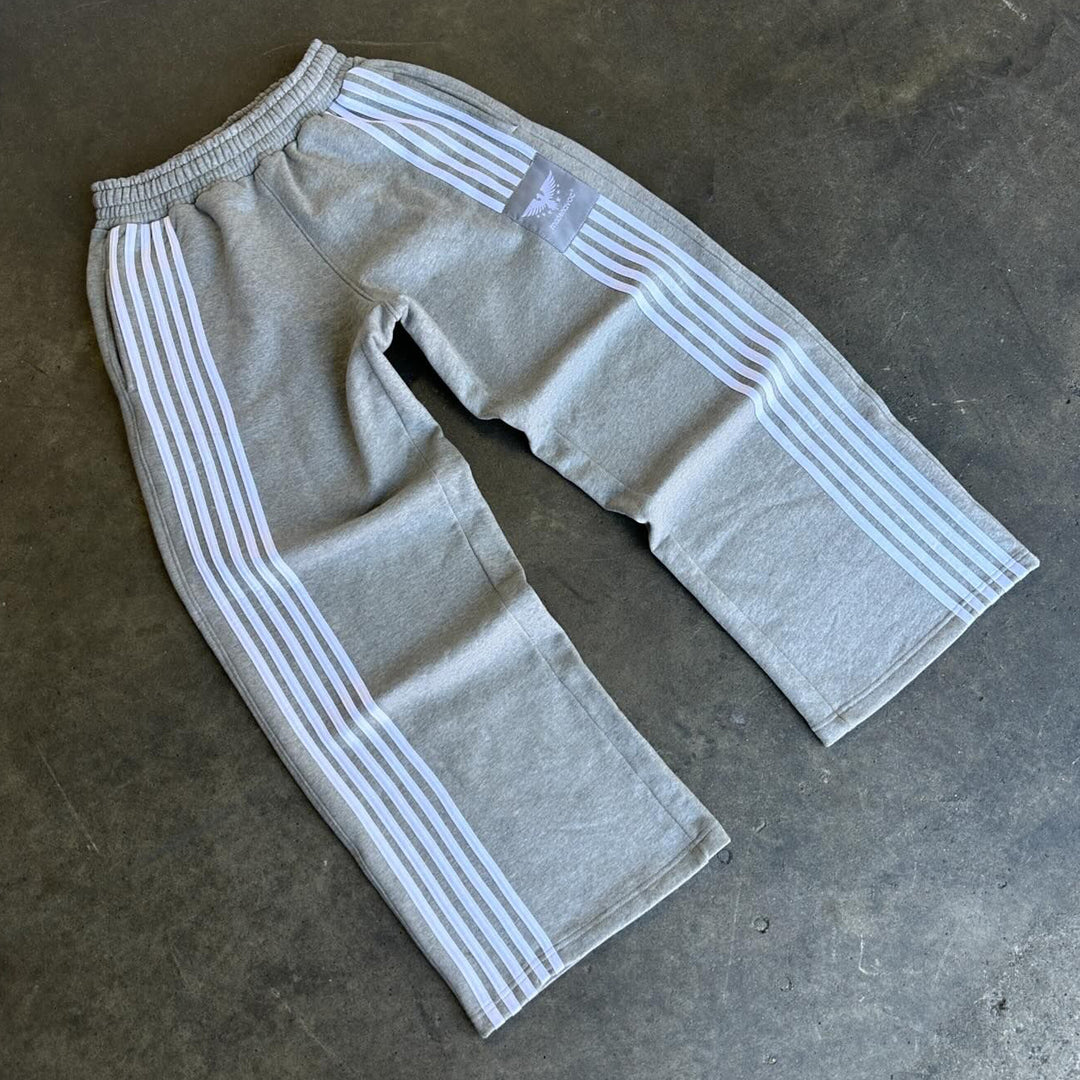 Casual street striped personality trousers