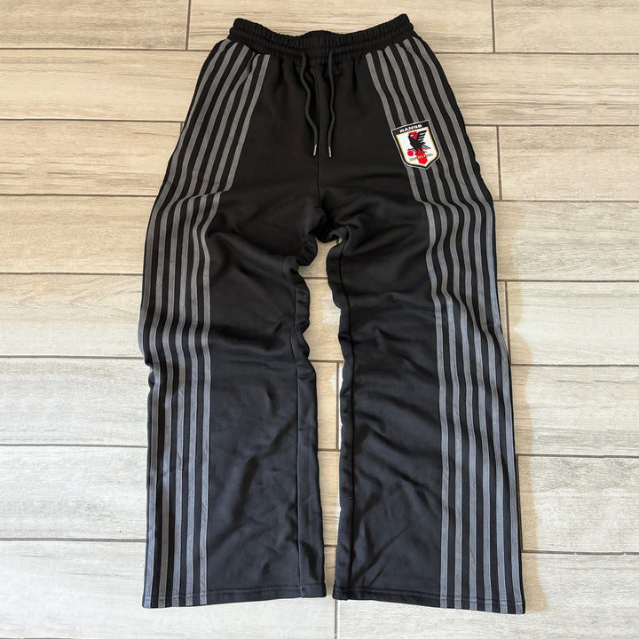 Striped casual street trousers