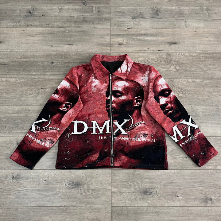 Dmx Print Long Sleeve Zipped Jacket