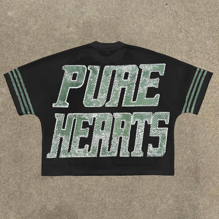 Pure Heart Casual Street Mesh Jersey