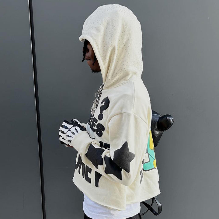 Fuck Money Printed Casual Street Hoodie