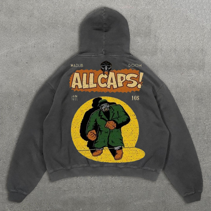 Hip-Hop MF Print Hoodie