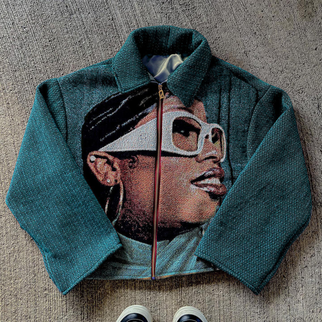 Rap Zip Tapestry Jacket