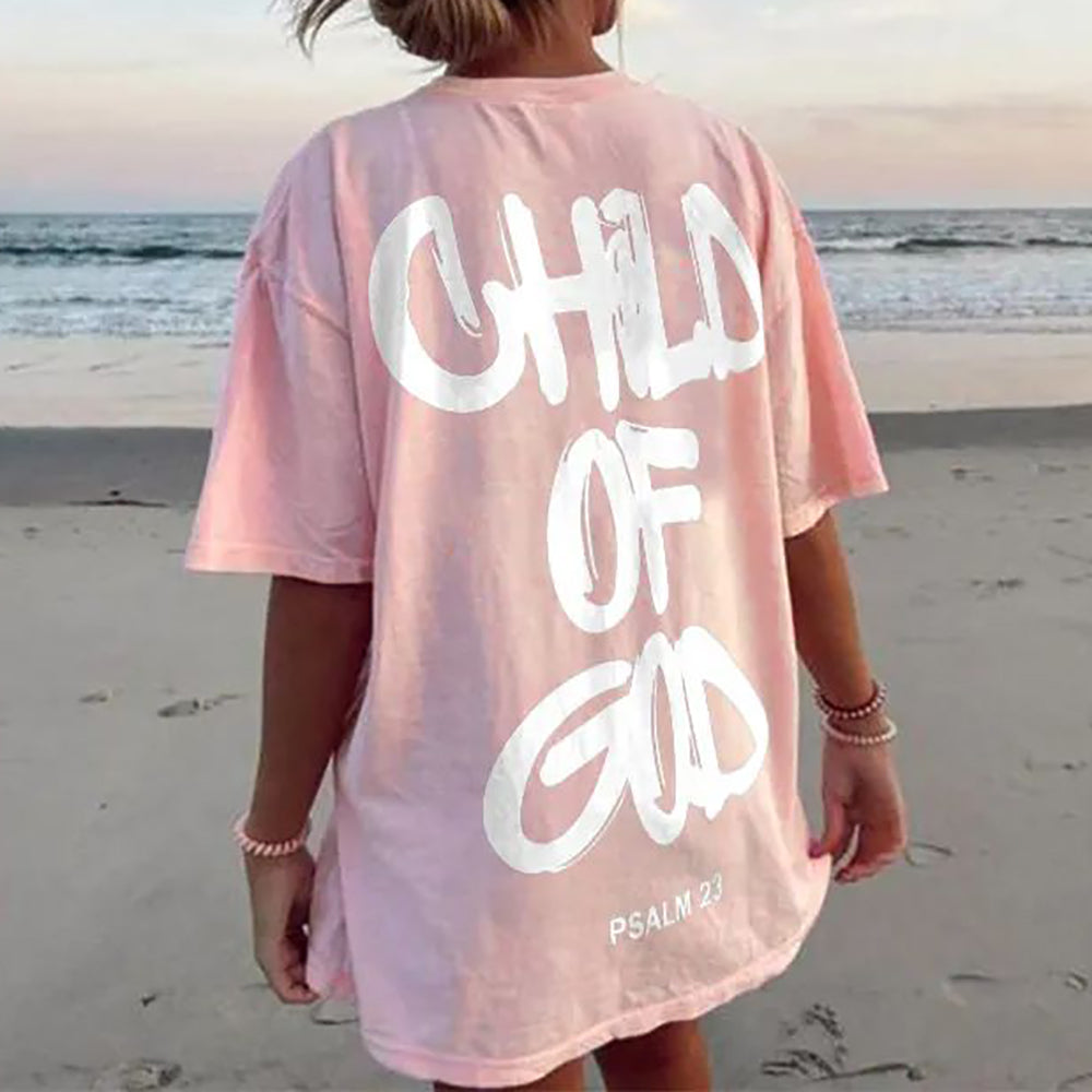 Child Of God Print Short Sleeve T-shirt