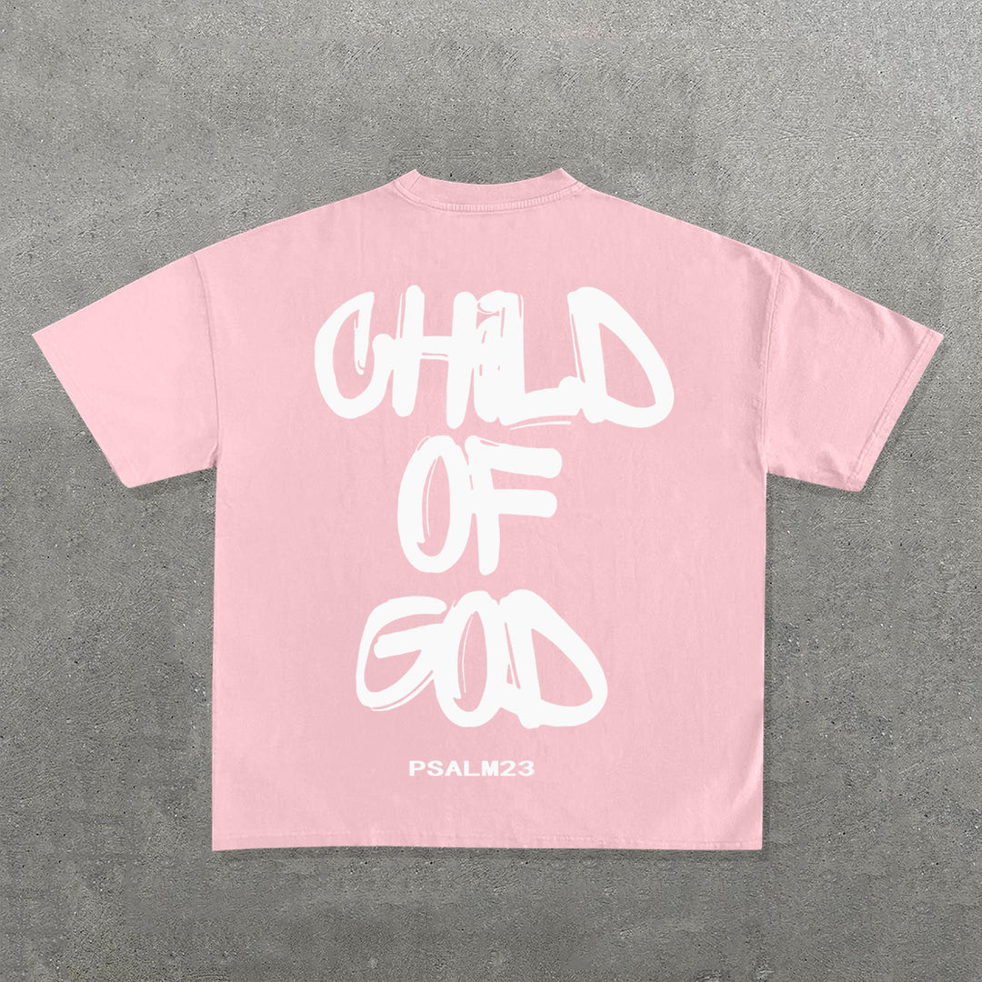 Child Of God Print Short Sleeve T-shirt