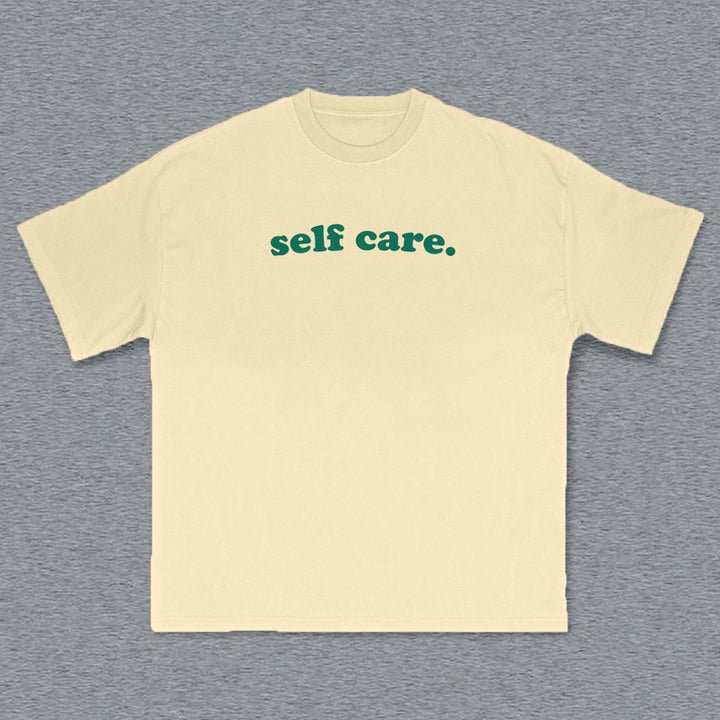 Self Care Print Short Sleeve T-Shirt