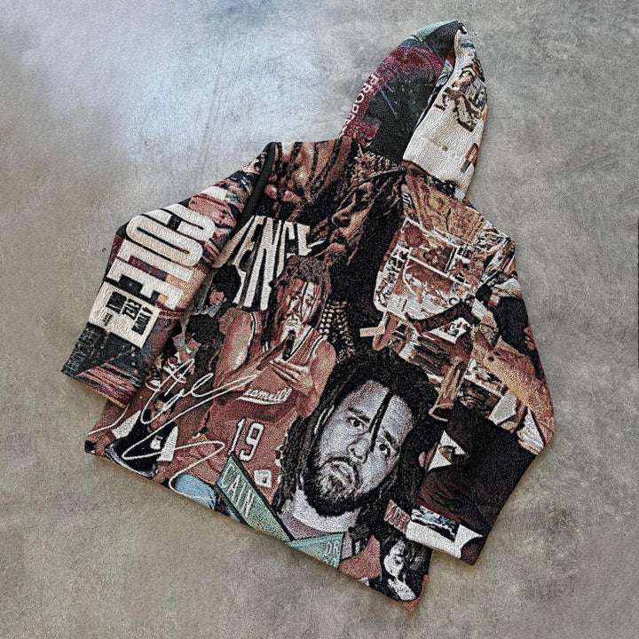 Hip Hop Rap Casual Tapestry Hoodie