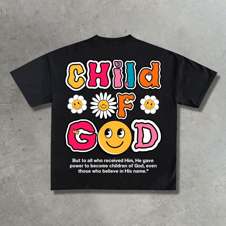 Child of God Casual Street Print T-Shirt