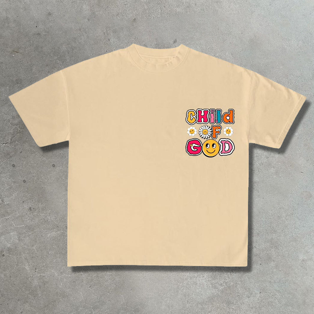 Child of God Casual Street Print T-Shirt