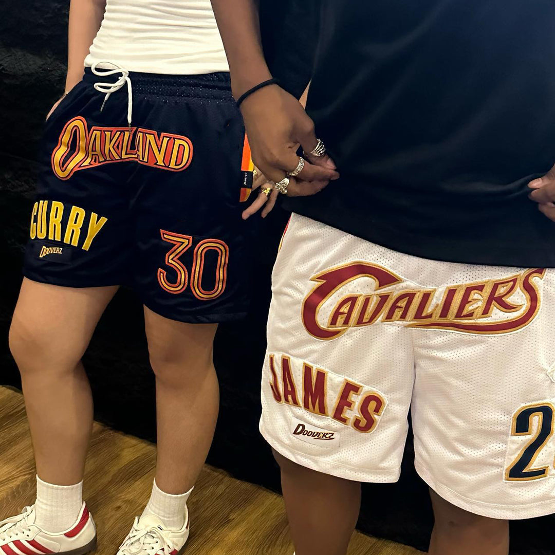 Cleveland Casual Street Patchwork Mesh Shorts