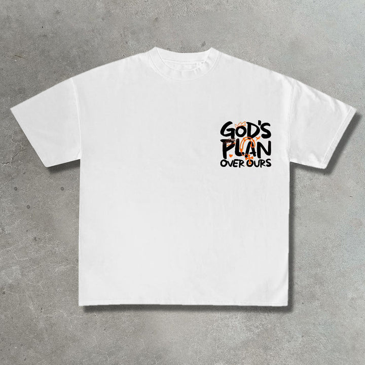 God's Plan Casual Street Print T-Shirt