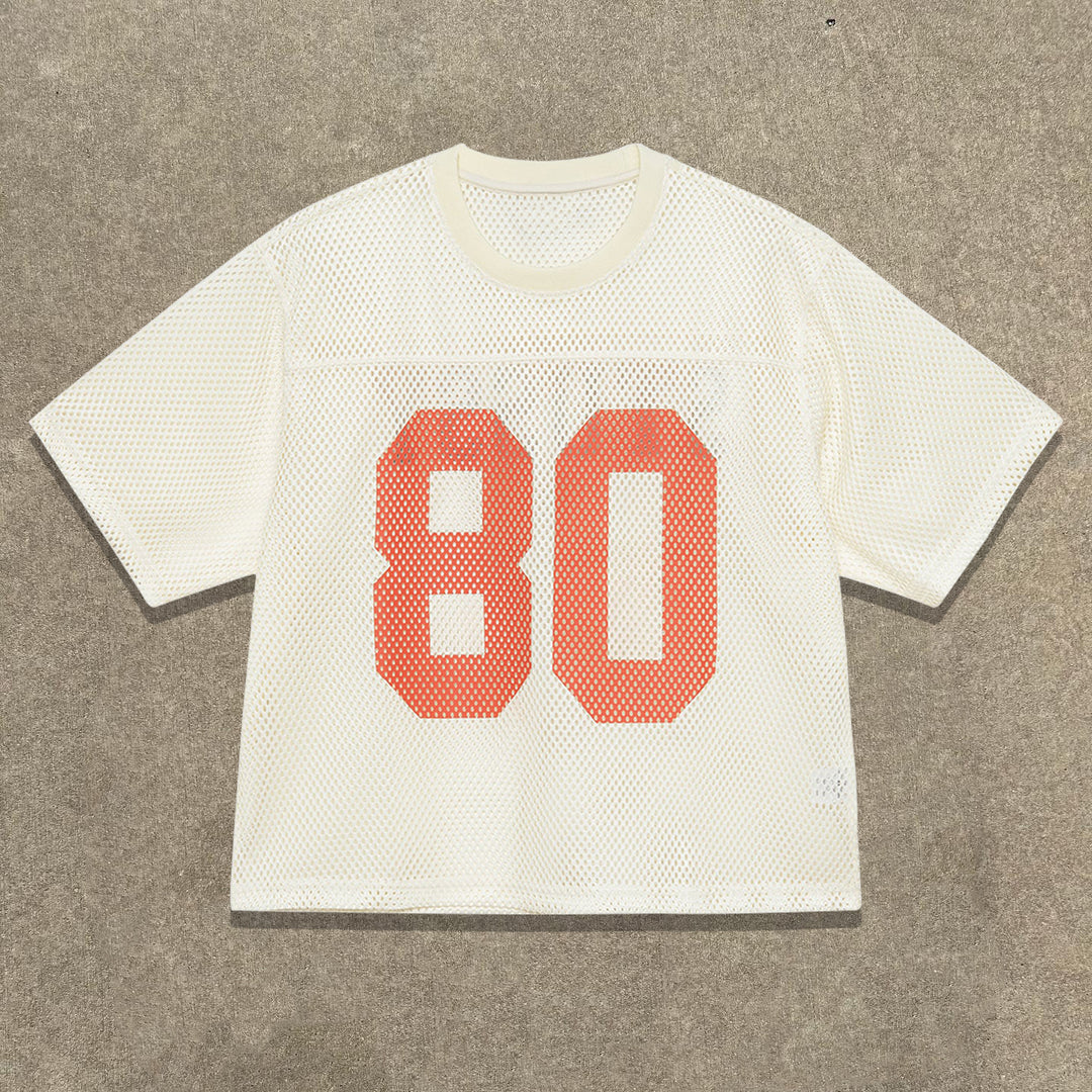 NO.80 Casual Street Retro Mesh Jersey