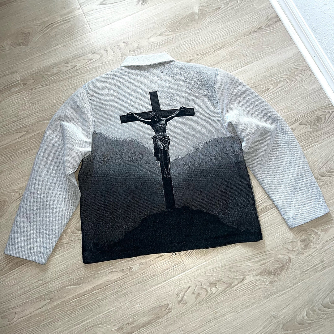 Saints Cross Redemption Zip Tapestry Jacket