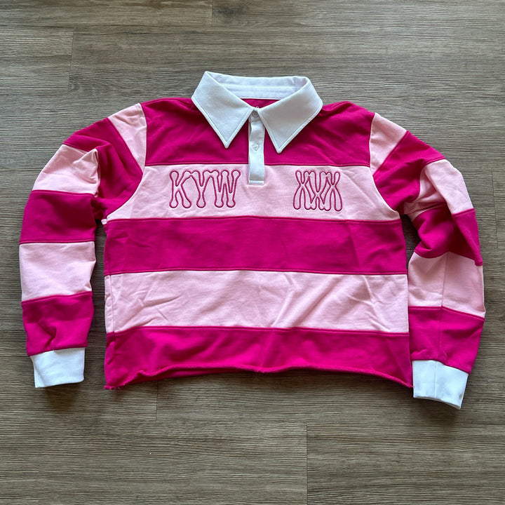 Striped Casual Street Rugby Polo