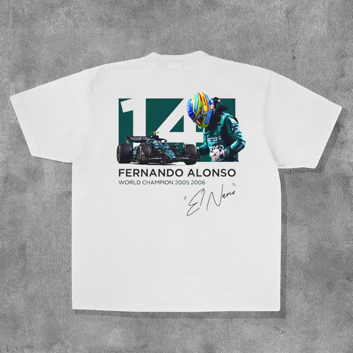 No.14 Racing Print Short Sleeve T-Shirt