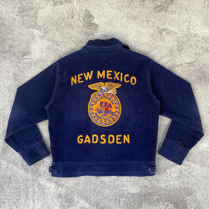 NEW MEXICO and GADSDEN embroidered zip-up jacket