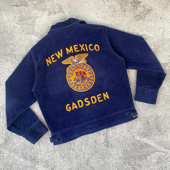 NEW MEXICO and GADSDEN embroidered zip-up jacket