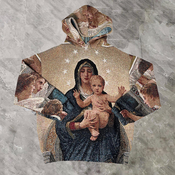 Nativity Casual Street Blanket Printed Hoodie