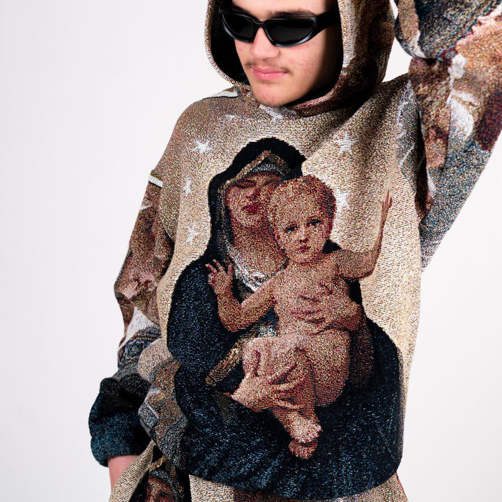 Nativity Casual Street Blanket Printed Hoodie