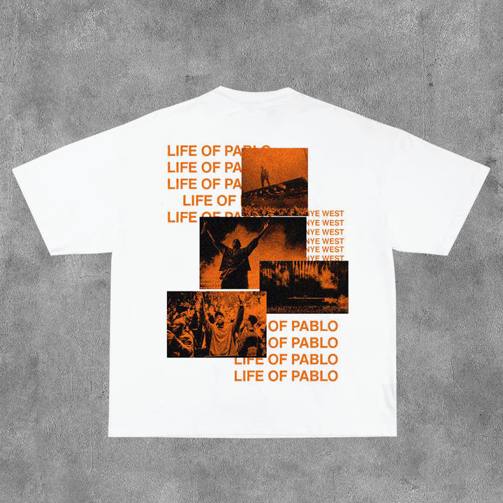 The Life Of Pablo Print Short Sleeve T-Shirt