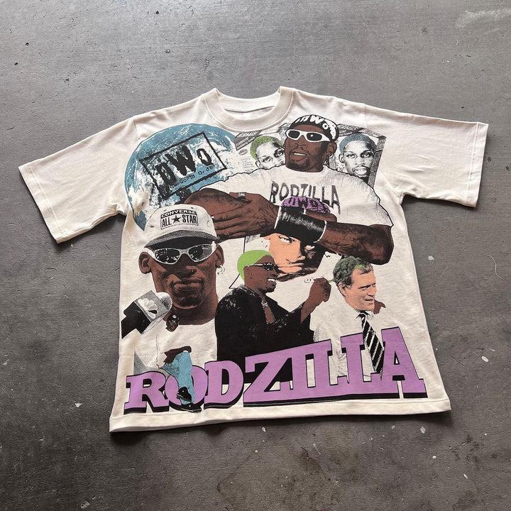 Rodzilla Print Short Sleeve T-Shirt