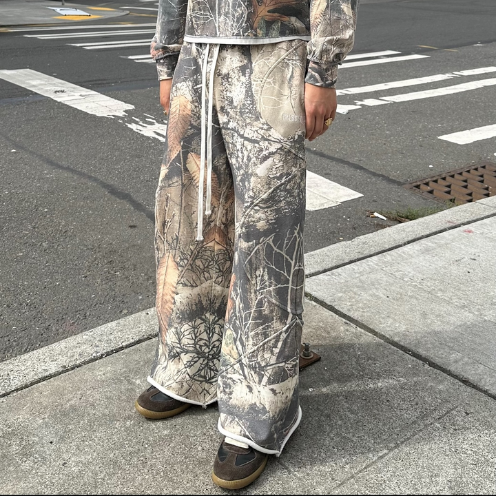 Vintage Camouflage Casual Sweatpants