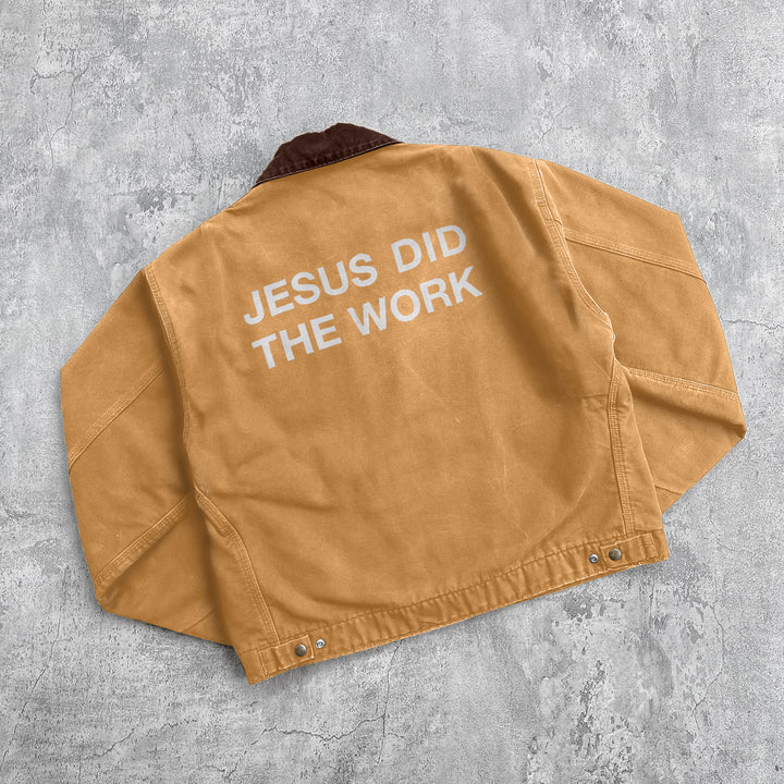 JESUS DID THE WORK lapel jacket