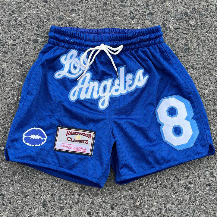 NO.8 Patch Street Basketball Mesh Shorts