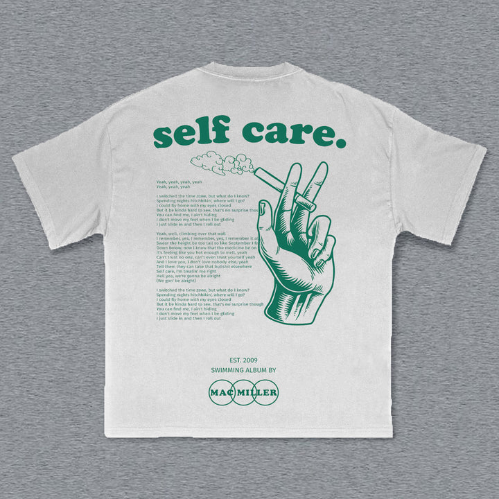 Self Care Print Short Sleeve T-Shirt