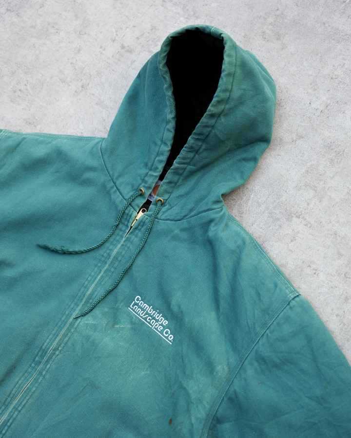 Vintage Zip-Up Hooded Lined Jacket