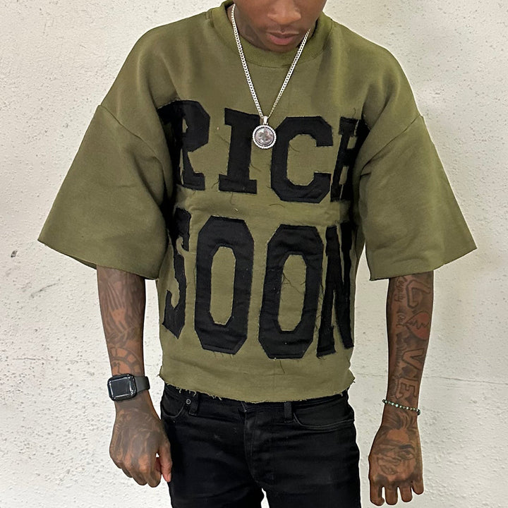 Rich Soon Patch Casual Streetwear T-shirt