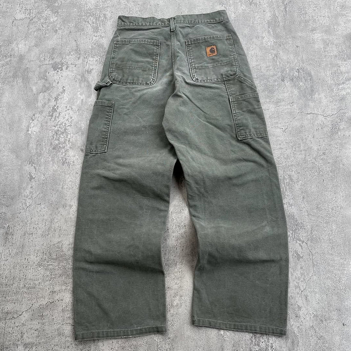 Fashion Solid Multi-Pocket Cargo Pants