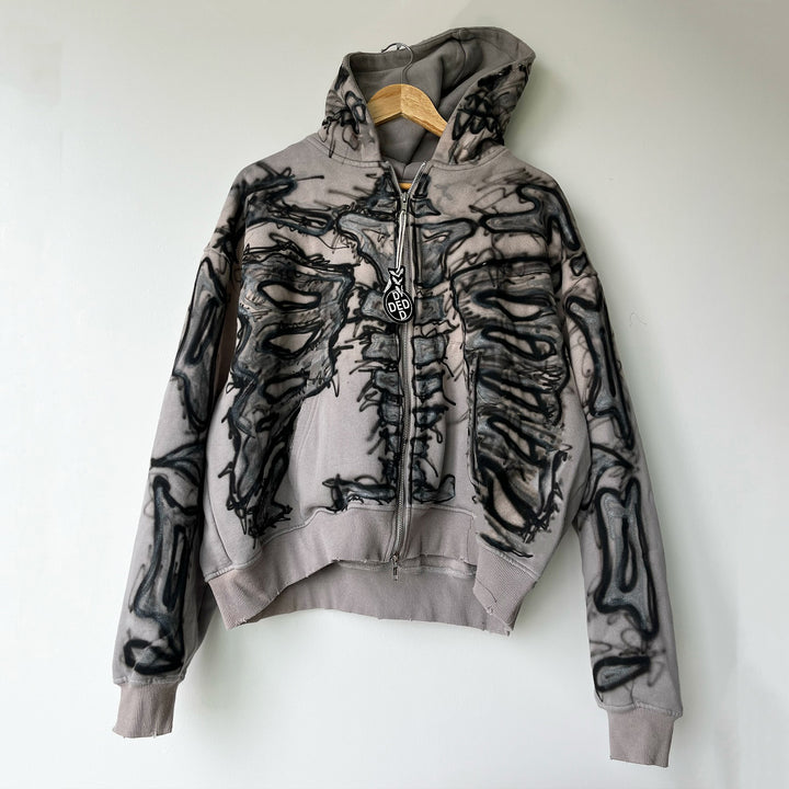 Skull Graffiti Casual Street Hoodie