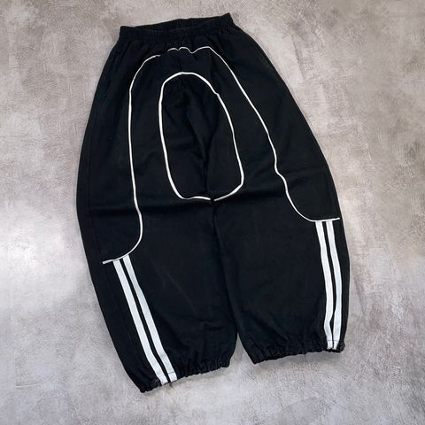 Fashionable casual contrast color ankle sports pants