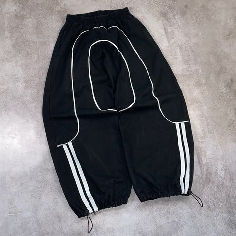 Fashionable casual contrast color ankle sports pants