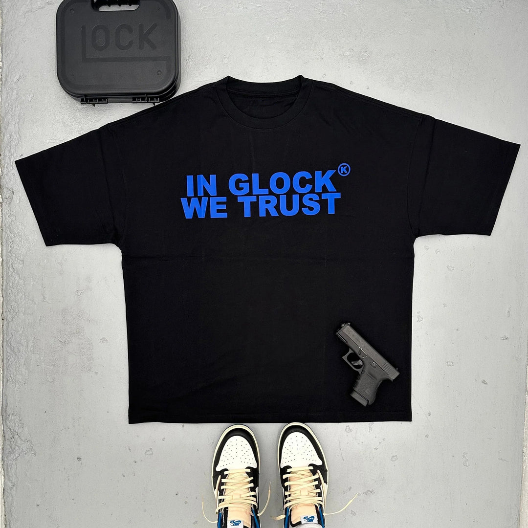 In Glock We Trust printed T-shirt