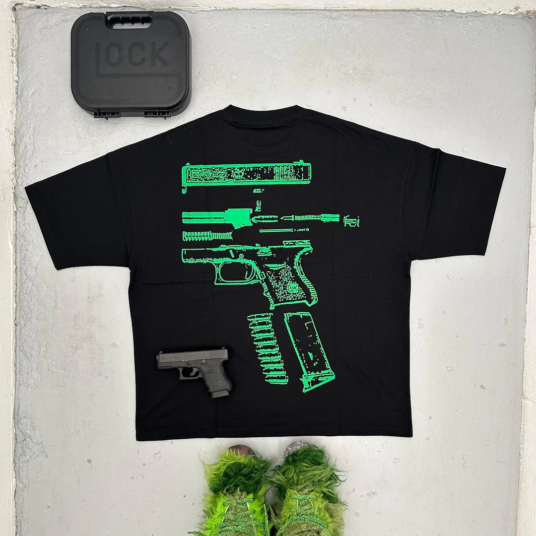 In Glock We Trust printed T-shirt