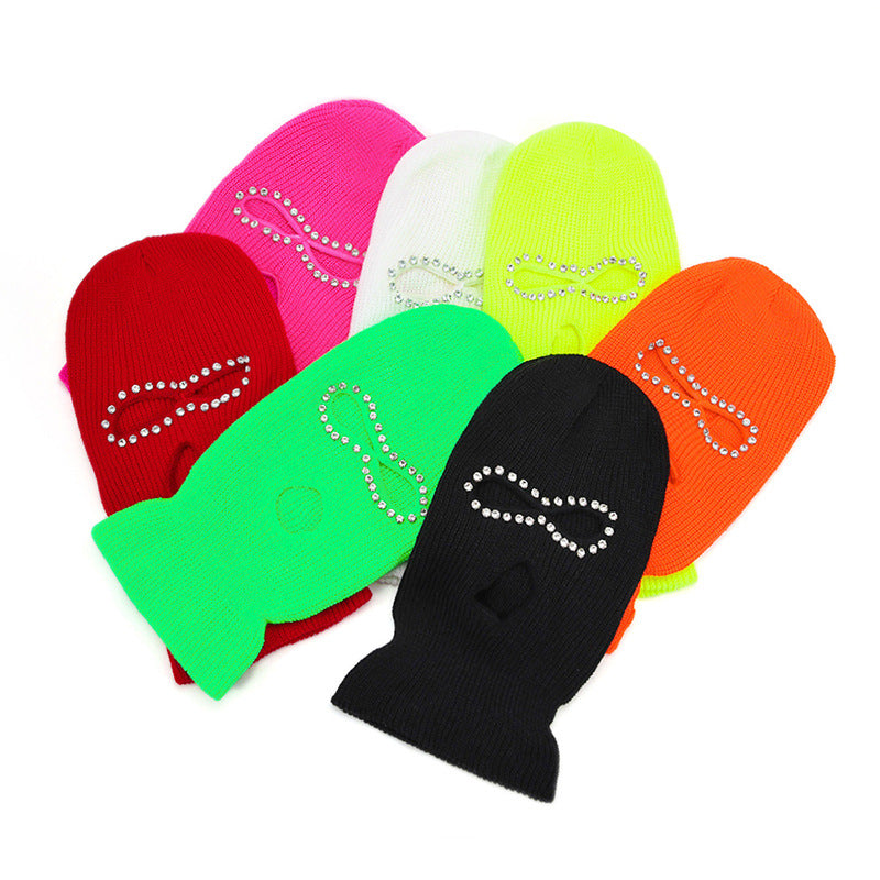 Funny Diamond Knit Headgear Hat