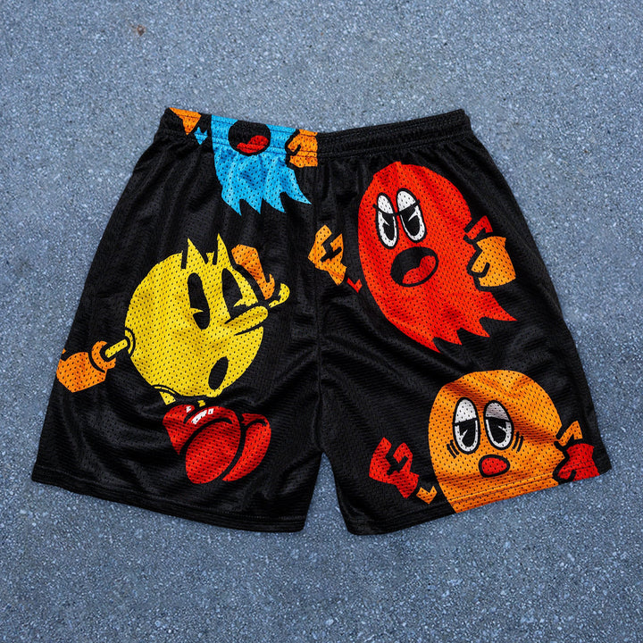 Cartoon personality trend casual retro fashion shorts