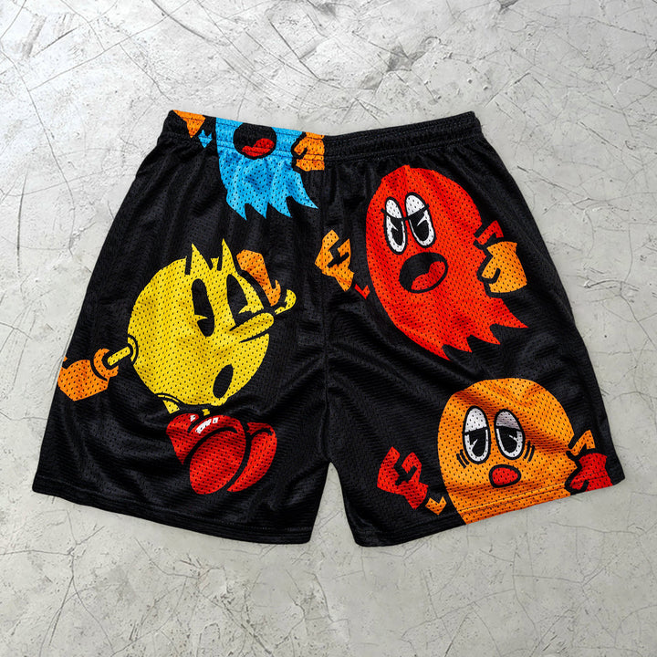 Cartoon personality trend casual retro fashion shorts